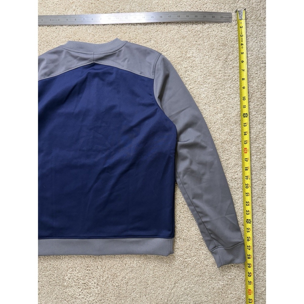 Under Armour Women's Challenger Full‎ Zip Fitted Track Jacket Navy Gray Size M - Picture 11 of 13